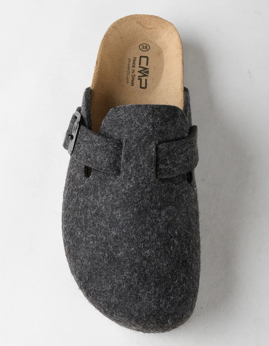 CMP Eco Taraz Sandali Ciabatta Uomo - Pantofole Ecologiche In Feltro Riciclato E Sughero