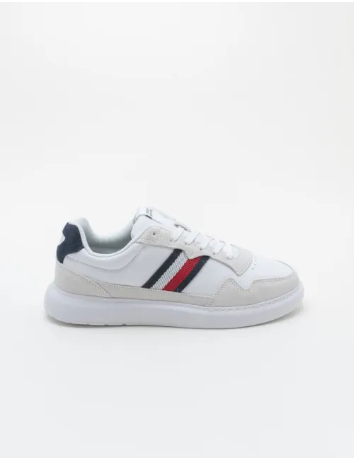 TOMMY HILFIGER  LIGHT CUPSOLE LTH MIX STRIPES  FM 0FM04889