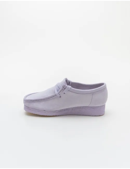 CLARKS WALLABEE LILAC SUEDE