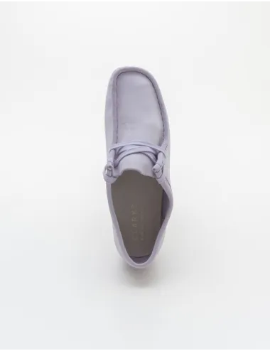 CLARKS WALLABEE LILAC SUEDE