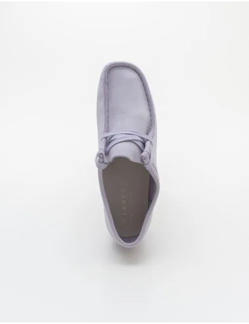CLARKS WALLABEE LILAC SUEDE