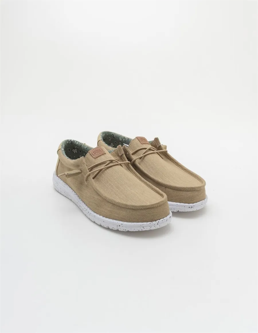 MOCASSINO WALLY WASHED CANVAS