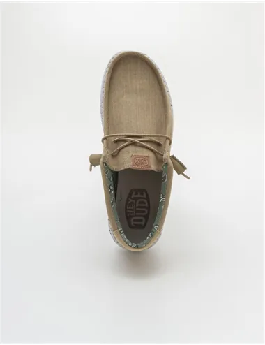 MOCASSINO WALLY WASHED CANVAS