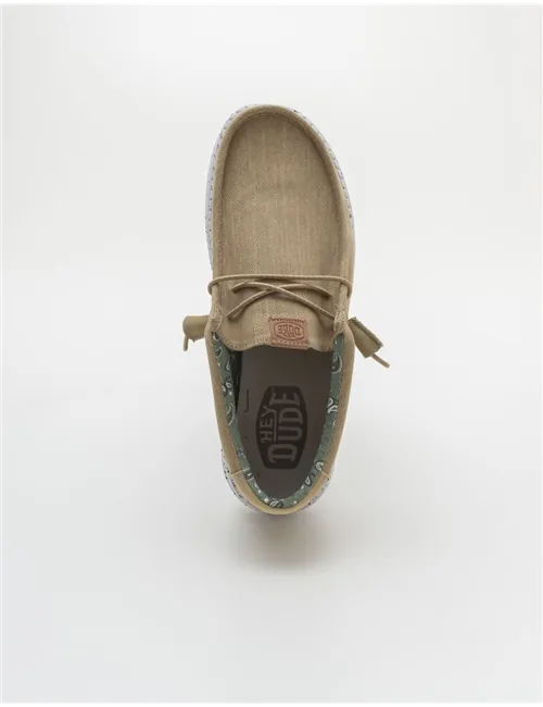 MOCASSINO WALLY WASHED CANVAS