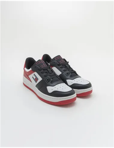 SNEAKER BASKET LEATHER DEEP CRIMSON