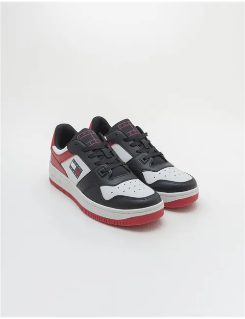 SNEAKER BASKET LEATHER DEEP CRIMSON