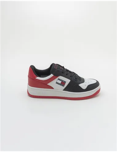 SNEAKER BASKET LEATHER DEEP CRIMSON