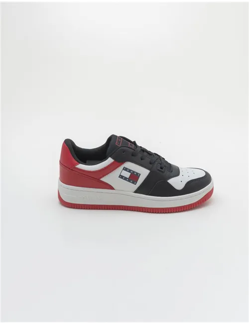 SNEAKER BASKET LEATHER DEEP CRIMSON