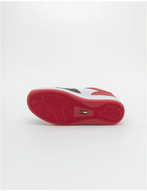 SNEAKER BASKET LEATHER DEEP CRIMSON