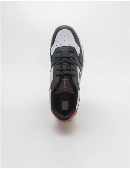 SNEAKER BASKET LEATHER DEEP CRIMSON