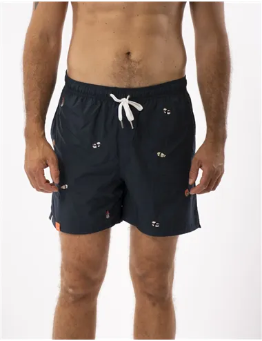 COSTUME BEACH MAN SWIM PANT SMALL EMBROIDERY