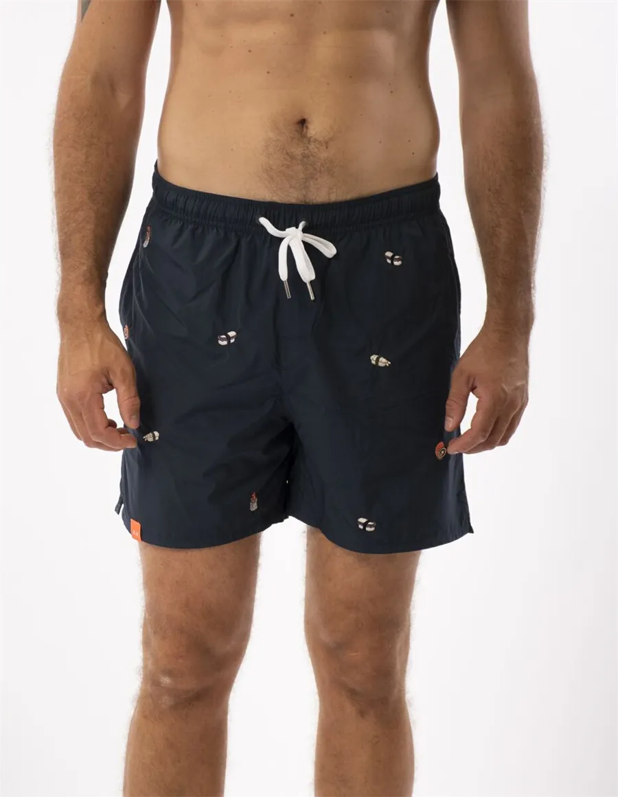 COSTUME BEACH MAN SWIM PANT SMALL EMBROIDERY