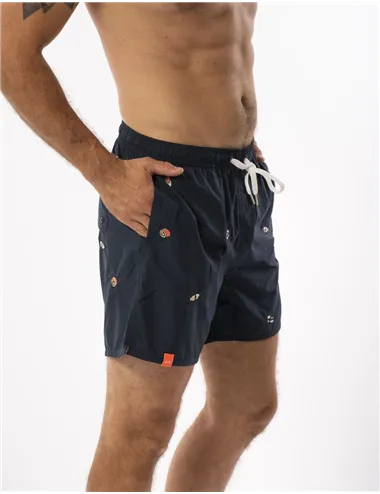 COSTUME BEACH MAN SWIM PANT SMALL EMBROIDERY