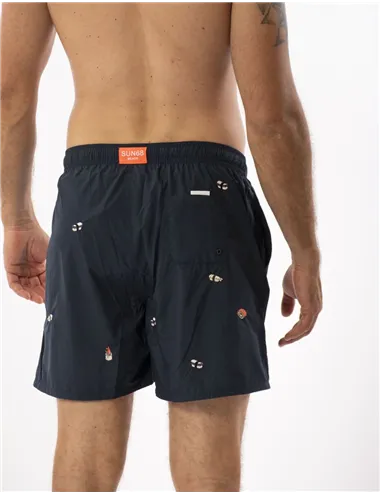 COSTUME BEACH MAN SWIM PANT SMALL EMBROIDERY
