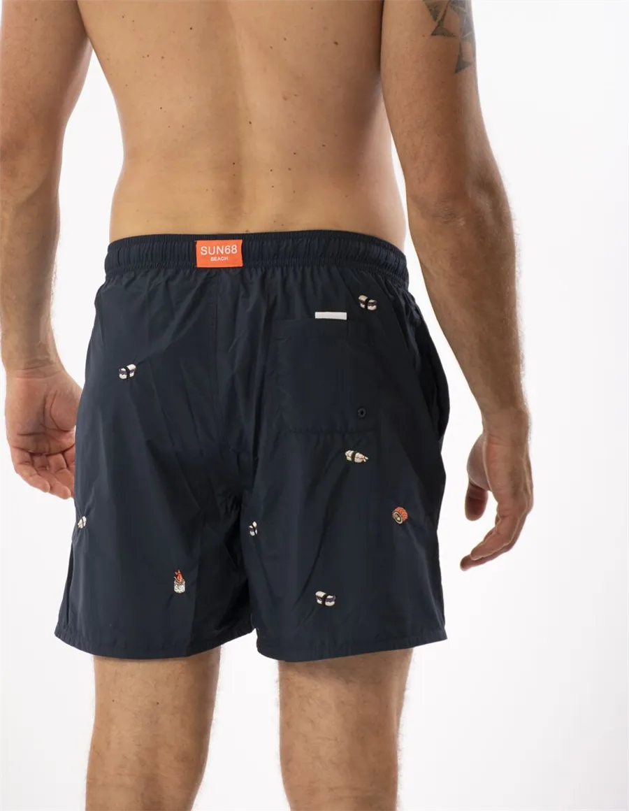 COSTUME BEACH MAN SWIM PANT SMALL EMBROIDERY