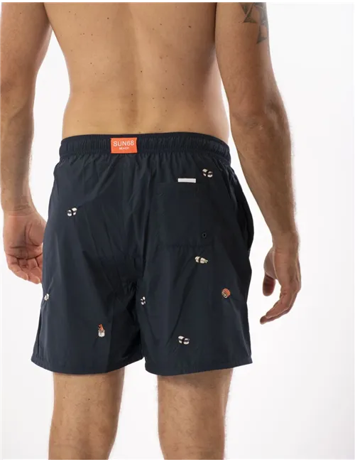 COSTUME BEACH MAN SWIM PANT SMALL EMBROIDERY