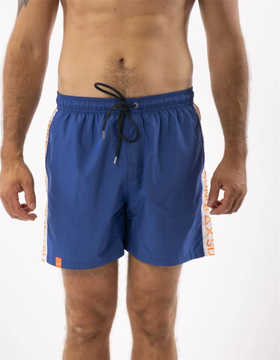 COSTUME BEACH MAN SWIM PANT TAPE LOGO 