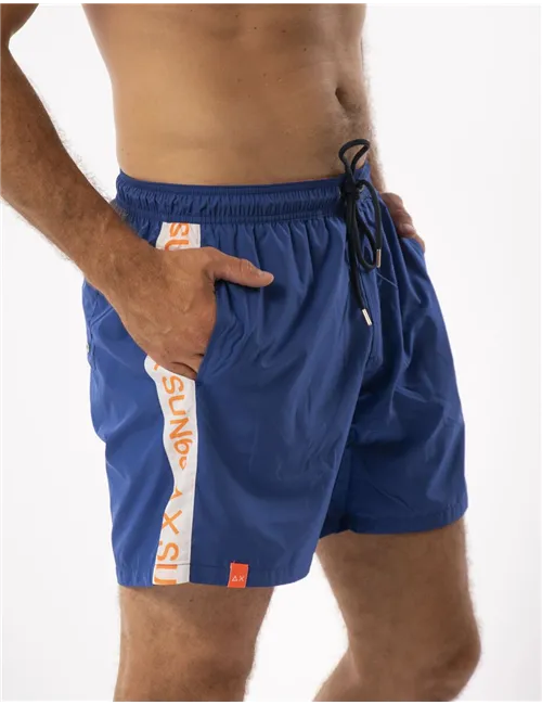 COSTUME BEACH MAN SWIM PANT TAPE LOGO 
