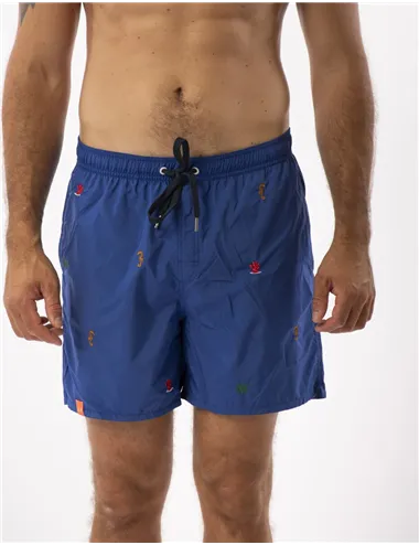 COSTUME BEACH MAN SWIM PANT SMALL EMBROIDERY