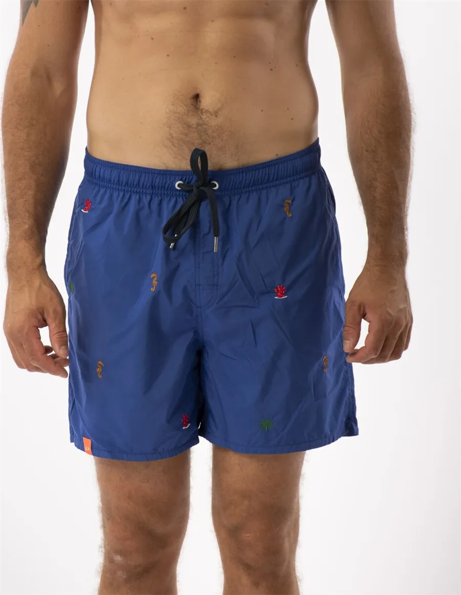 COSTUME BEACH MAN SWIM PANT SMALL EMBROIDERY