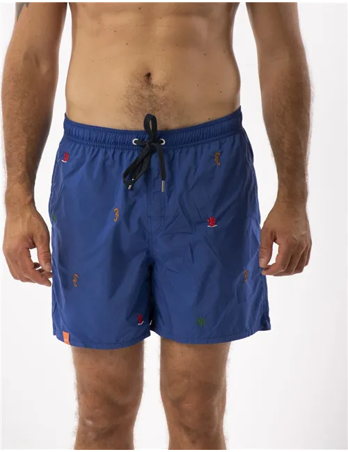 COSTUME BEACH MAN SWIM PANT SMALL EMBROIDERY