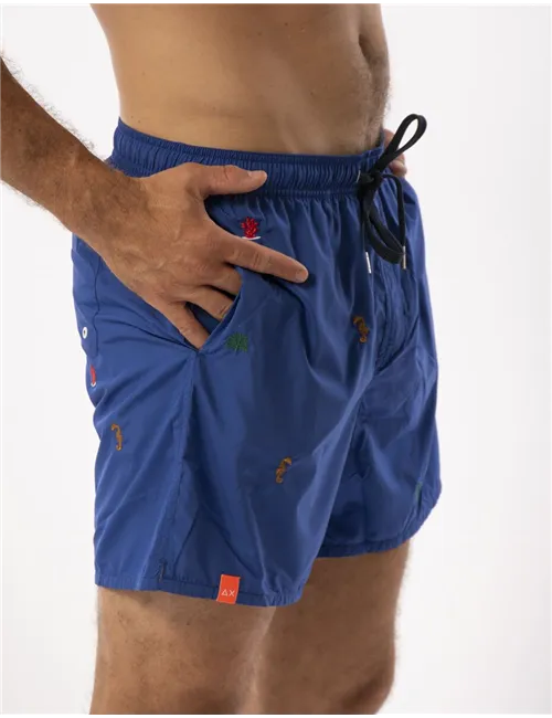 COSTUME BEACH MAN SWIM PANT SMALL EMBROIDERY