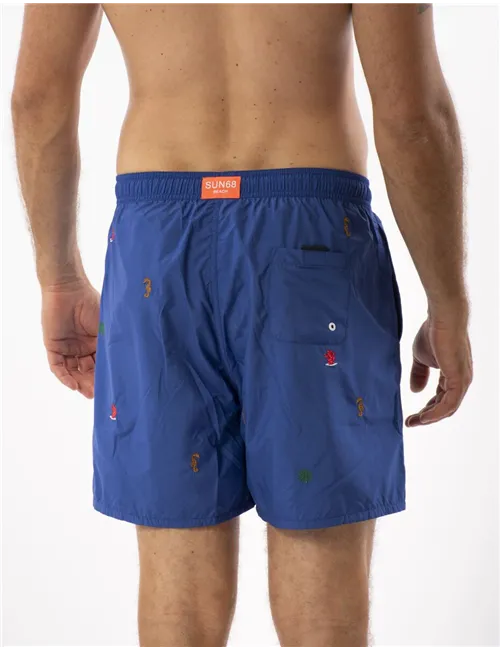 COSTUME BEACH MAN SWIM PANT SMALL EMBROIDERY