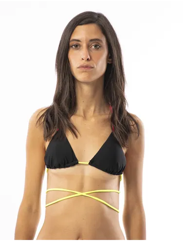 REGGISENO  SUN BEACH WOMAN BIKINI TOP FLUO
