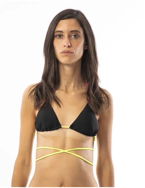 REGGISENO  SUN BEACH WOMAN BIKINI TOP FLUO