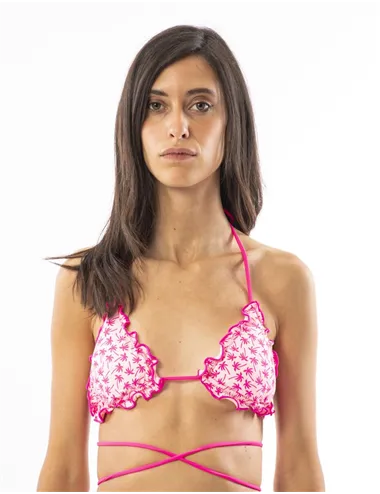 REGGISENO BEACH WOMAN BIKINI TOP PRINT