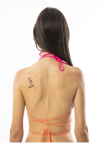 REGGISENO BEACH WOMAN BIKINI TOP FLUO