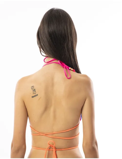REGGISENO BEACH WOMAN BIKINI TOP FLUO