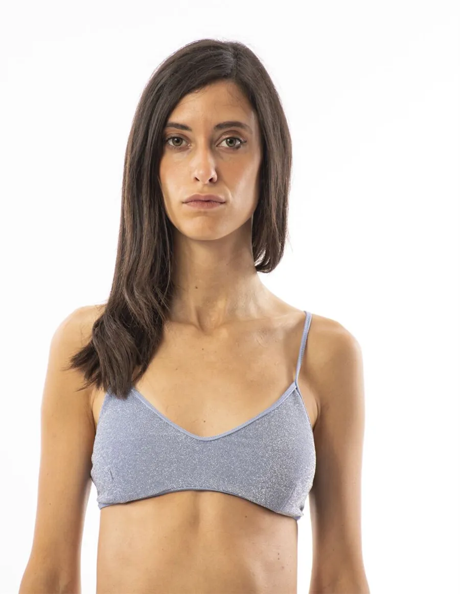 REGGISENO BEACH WOMAN BRALETTE TOP LUREX
