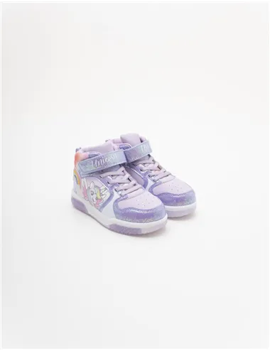 SNEAKER MID CON LUCI SUOLA TPR