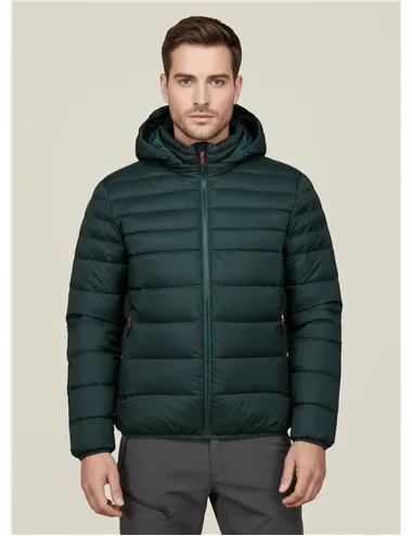 PIUMINO MAN JACKET SNAPS HOOD