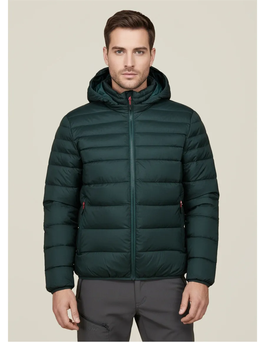 PIUMINO MAN JACKET SNAPS HOOD