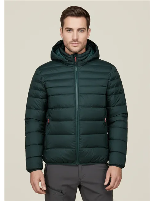 PIUMINO MAN JACKET SNAPS HOOD