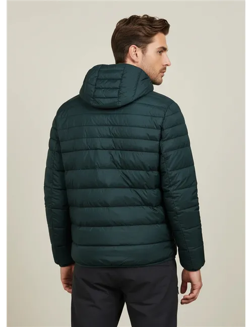 PIUMINO MAN JACKET SNAPS HOOD