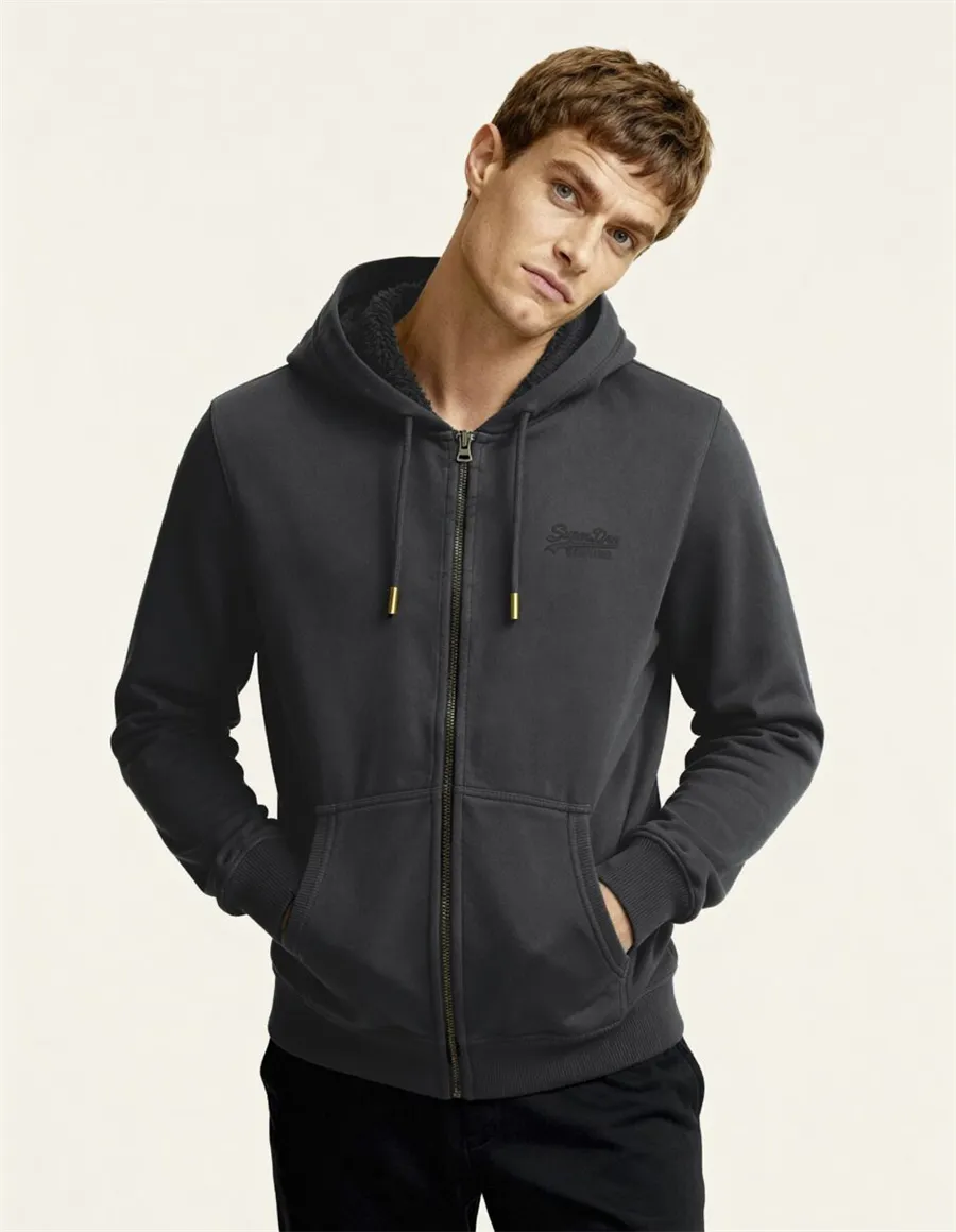 FELPA ESSENTIAL LOGO ZIP HOODIE HB