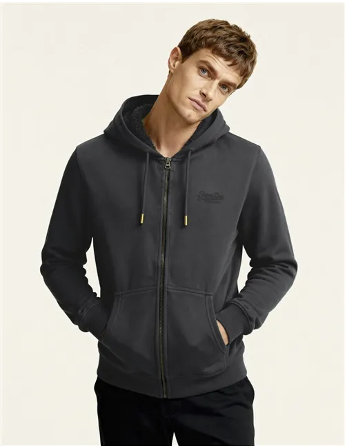 FELPA ESSENTIAL LOGO ZIP HOODIE HB