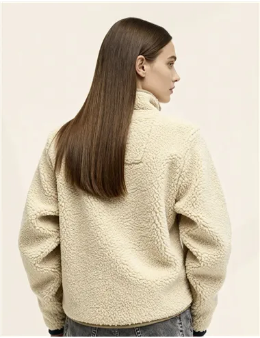 MAGLIA VINTAGE RETRO HALF ZIP FEECE