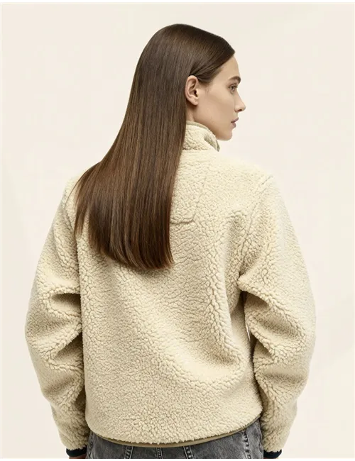 MAGLIA VINTAGE RETRO HALF ZIP FEECE