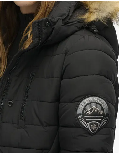 GIACCA FUJI FAUX FUR HOOD MID LENGTH