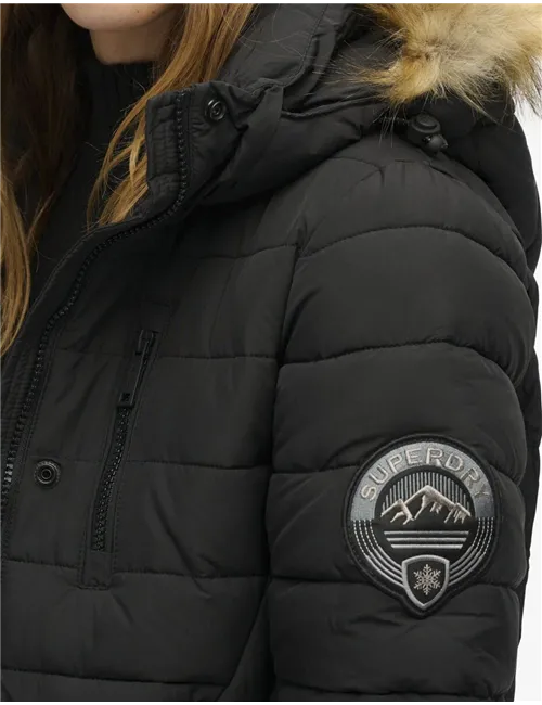 GIACCA FUJI FAUX FUR HOOD MID LENGTH