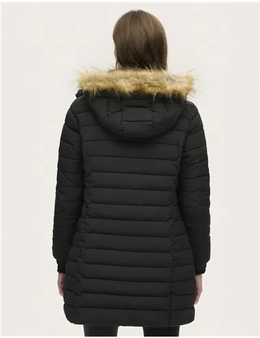 GIACCA FUJI FAUX FUR HOOD MID LENGTH