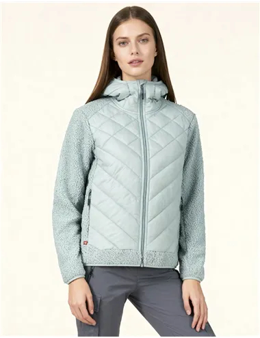 GIACCA WOMAN JACKET HIBRID FIX HOOD