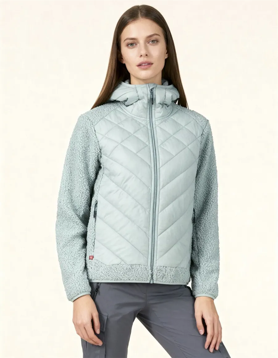 GIACCA WOMAN JACKET HIBRID FIX HOOD