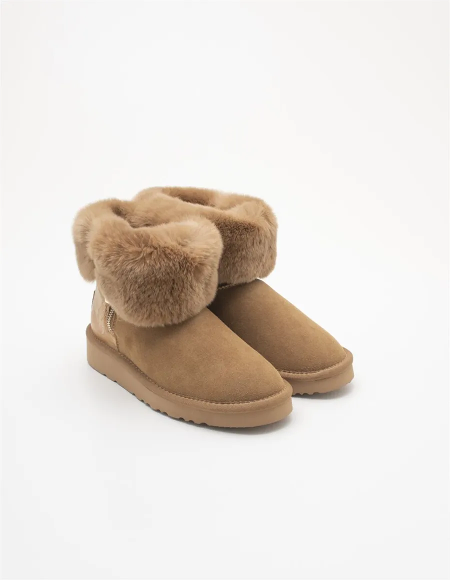 CHELSEA HALF BOOT LAPIN FUR