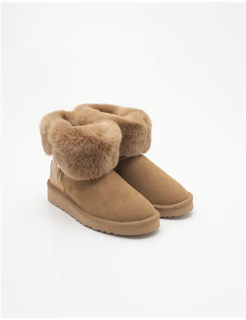CHELSEA HALF BOOT LAPIN FUR