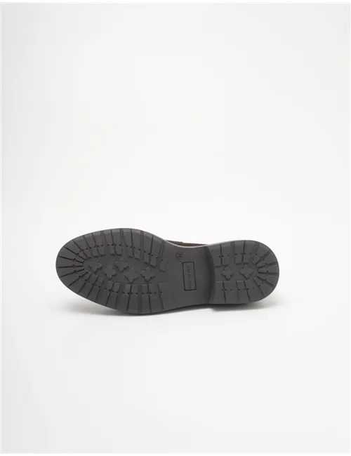 Mocassini uomo in camoscio testa di moro